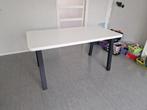 Ikea tafel VASTANA 150x80 zwart/wit, Ophalen, Gebruikt, 100 tot 150 cm, 50 tot 100 cm