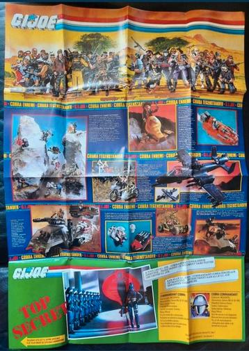 GI Joe grote reclame Spaarposter 1988 + originele Sterpunten beschikbaar voor biedingen