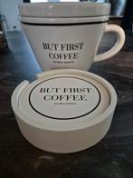 Riviera maison coffee storage/voorraadpot met onderzetters, Overige typen, Ophalen of Verzenden, Overige stijlen, Glas