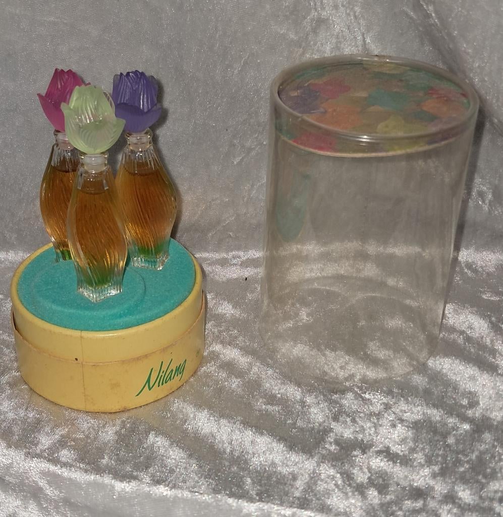 Luxe parfum miniaturen set van Lalique nilang, Ophalen of Verzenden, Zo goed als nieuw, Miniatuur, Gevuld