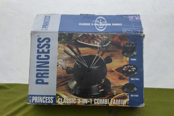 Fondueset Princess Classic 3 in 1 combi family set in doos, Huis en Inrichting, Keuken | Keukenbenodigdheden, Gebruikt, Ophalen of Verzenden