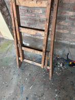 Vintage houten schuif ladder. Kersenladder, Doe-het-zelf en Verbouw, Ladders en Trappen, Ophalen, Gebruikt, Ladder, Opvouwbaar of Inschuifbaar