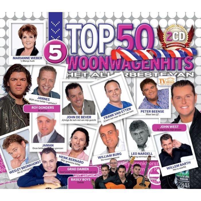 Woonwagenhits Top 50 - Deel 5 - 2CD, Cd's en Dvd's, Cd's | Nederlandstalig, Nieuw in verpakking, Levenslied of Smartlap, Verzenden