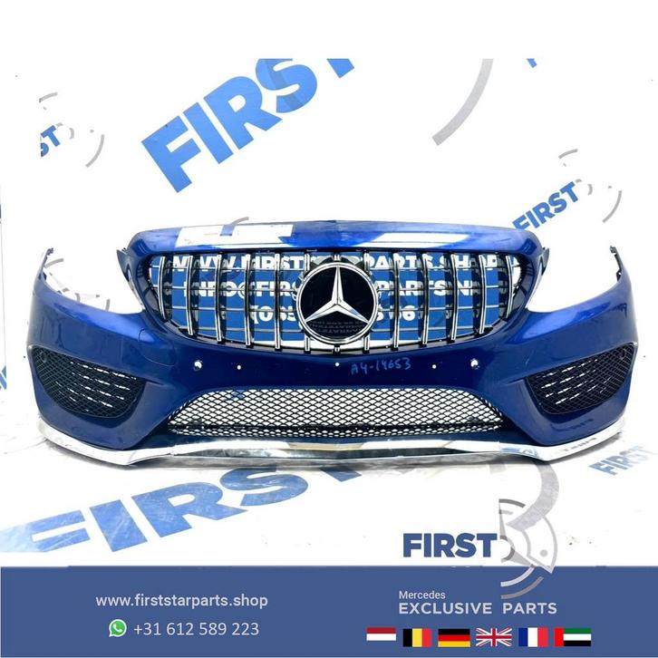 W205 BUMPER AMG COMPLEET C43 VOORBUMPER A2058850925 + GT GRI, Auto-onderdelen, Carrosserie en Plaatwerk, Bumper, Mercedes-Benz