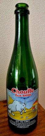 Lege fles Chouffe Bok 6666 bier collector's item uit 1998, Verzamelen, Biermerken, Ophalen of Verzenden, Zo goed als nieuw, Flesje(s)