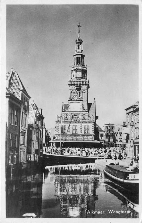 (300-335-029) Alkmaar Waagtoren, Verzamelen, Ansichtkaarten | Nederland, Noord-Holland, Verzenden