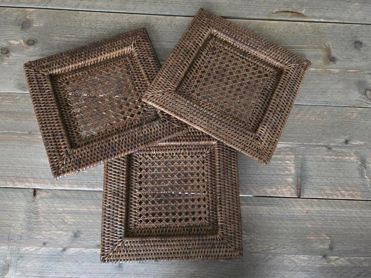Rotan Onderzetters / Onderborden, Huis en Inrichting, Woonaccessoires | Onderzetters, Gebruikt, Bord, Ophalen of Verzenden