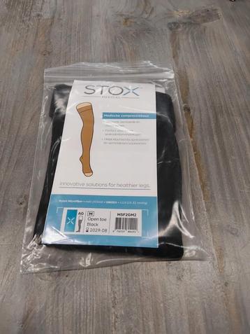 Nieuwe hoge compressiekous zwart Stox maat M  beschikbaar voor biedingen