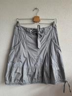 Vintage Y2K lichtgrijze cargo rok met ceintuur, Vintage, Vintage, Ophalen of Verzenden, Zo goed als nieuw