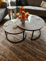 Salontafels set van 2, Huis en Inrichting, Tafels | Salontafels, Ophalen, 50 tot 100 cm, Rond, 50 tot 100 cm