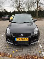 Suzuki Swift 1.6 3D Sport 2008 Zwart, Auto's, Voorwielaandrijving, 1005 kg, 125 pk, 4 cilinders
