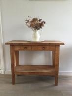 Bijzettafel, Huis en Inrichting, Tafels | Bijzettafels, Ophalen, Minder dan 55 cm, Gebruikt, Rond