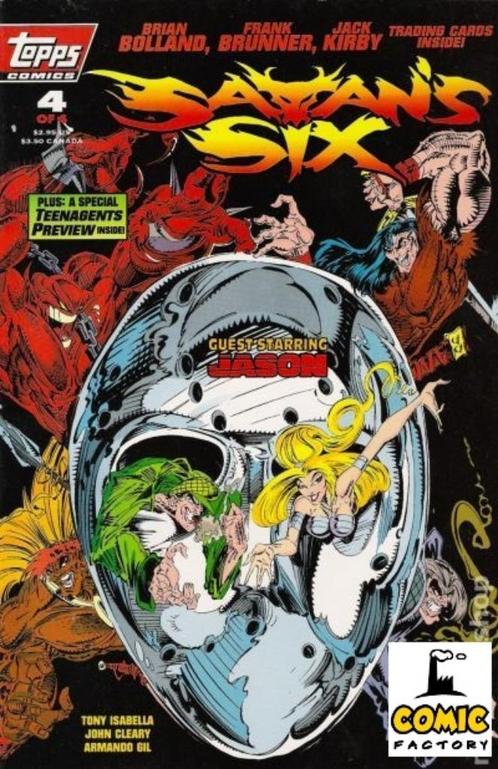 Satan's Six (1993) # 4 -1st comic appearance Jason Voorhees, Boeken, Strips | Comics, Zo goed als nieuw, Eén comic, Amerika, Ophalen of Verzenden