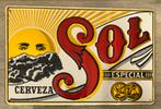 Sol Cerveza Bier Emaille Reclamebord, Ophalen of Verzenden, Gebruikt, Reclamebord