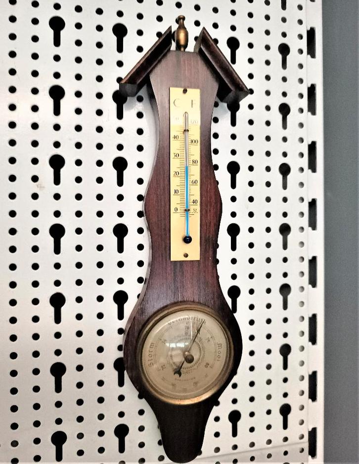 Hollandse Barometer/temperatuurmeter, Antiek en Kunst, Antiek | Keramiek en Aardewerk, Ophalen of Verzenden