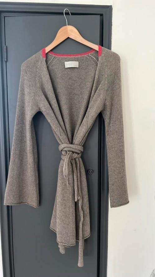 Lang vest van Zadig&Voltaire deluxe cashmere, Kleding | Dames, Truien en Vesten, Zo goed als nieuw, Beige, Ophalen of Verzenden