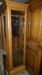 Blank eiken vitrinekast, Huis en Inrichting, Ophalen, 25 tot 50 cm, 50 tot 100 cm, 150 tot 200 cm
