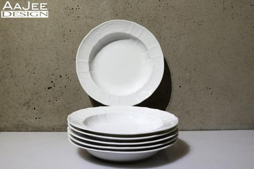6 Furstenberg - Solitude - Diep bord - Menuet - J.C.Rombrich, Huis en Inrichting, Keuken | Servies, Gebruikt, Bord(en), Effen