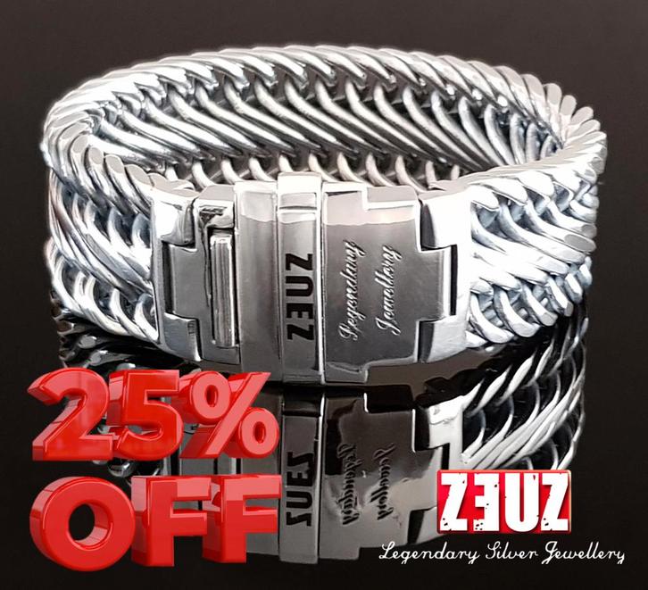 AANBIEDING zilveren Z3UZ Nemesis armbanden, NU 25% korting!, Sieraden, Tassen en Uiterlijk, Armbanden, Nieuw, Zilver, Zilver, Ophalen of Verzenden