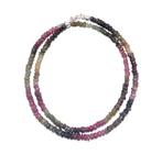 Halsketting Toermalijn Kralen 4 mm, facetgeslepen14625, Ophalen of Verzenden, Mineraal