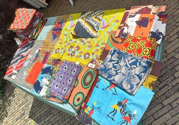 Vintage wax was stoffen UNIWAX Dutch Java GOECKE (Vlisco?) beschikbaar voor biedingen
