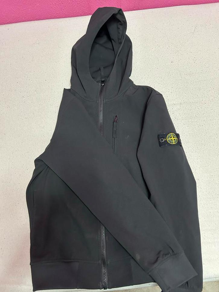 Stone Island Jas - Zwart met bon, Kleding | Heren, Jassen | Zomer, Zo goed als nieuw, Maat 52/54 (L), Zwart, Ophalen of Verzenden