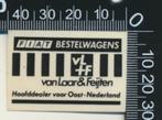 Sticker: Van Laar en Feijten - Fiat Bestelwagens - Hengelo, Ophalen of Verzenden, Zo goed als nieuw, Bedrijf of Vereniging