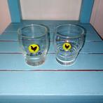 Zwarte kip kleine advocaat glaasjes 2 stuks, Huis en Inrichting, Keuken | Servies, Ophalen, Glas of Glazen, Gebruikt, Glas