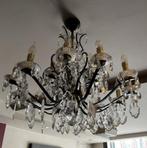 Prachtige Kroonluchter met 12 Armen, Huis en Inrichting, Lampen | Kroonluchters, Ophalen, Zo goed als nieuw, Glas