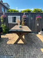 Grote tuintafel.( opknapper), Ophalen, Gebruikt, Rechthoekig, Hout