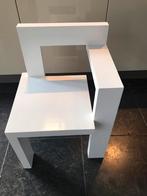 Steltman stoel Gerrit Rietveld replica wit hoogglans., Nieuw, Wit, Hout, Ophalen