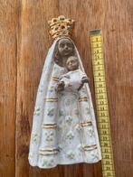Vintage Keramieken heiligen beeld Maria Jezus gesigneerd, Ophalen of Verzenden, Zo goed als nieuw, Beeld(je), Christendom | Katholiek