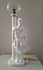 Vintage jaren 70 80 tafellamp detective, Ophalen of Verzenden, Gebruikt, Minder dan 50 cm