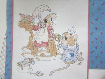 Priscilla Hillman Figurines Mouse Tales borduurpatroon nen beschikbaar voor biedingen