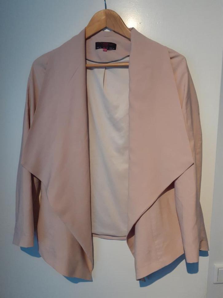 open blazer, jasje, colbert bleekroze mt 38 New Look, Kleding | Dames, Jasjes, Kostuums en Pakken, Zo goed als nieuw, Jasje, Maat 38/40 (M)