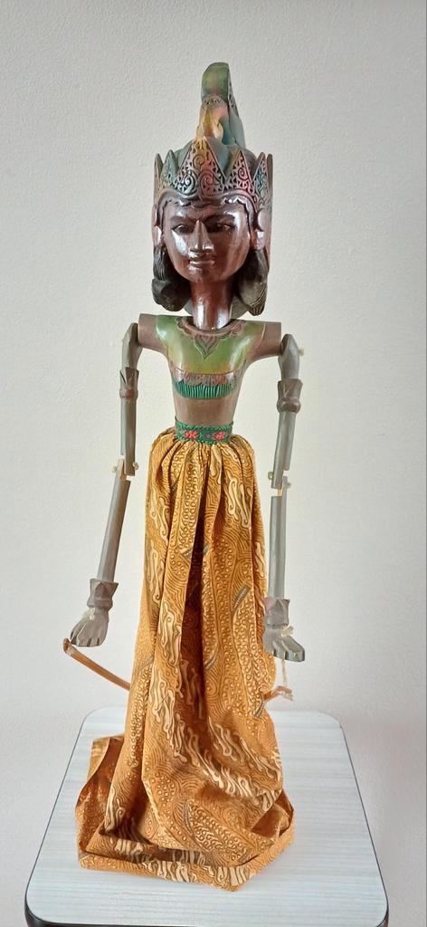 Wayang Pop Populier - Handgemaakte Pop, Antiek en Kunst, Kunst | Beelden en Houtsnijwerken, Ophalen of Verzenden