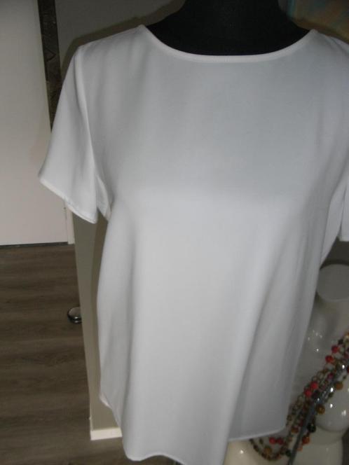 S.OLIVER top/shirt/blouse wit, baan rug zwart/blauw! mt 38, Kleding | Dames, Blouses en Tunieken, Nieuw, Maat 38/40 (M), Overige kleuren