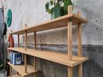 Vintage Houten Stokkenkast Wandmeubel | Lutjens Gouda, Met plank(en), Gebruikt, 100 tot 150 cm, 150 tot 200 cm