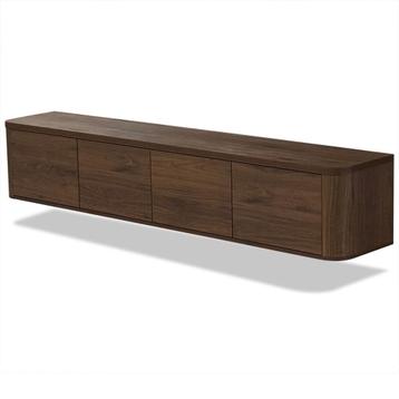 tv dressoir japandi met ronde vormen 215cm zwevend  beschikbaar voor biedingen