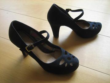 Elegant blauw suede comfort pumps CLARKS PLUS 37-38 snazzeys beschikbaar voor biedingen