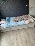 Eenpersoons bed, Huis en Inrichting, 90 cm, Gebruikt, Eenpersoons, Wit