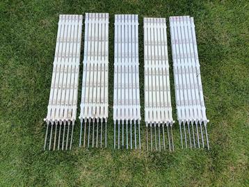 60x  afrasteringspaal - witte mobiele prikpaal - 86 cm beschikbaar voor biedingen
