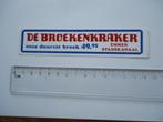 sticker oud Emmen Stadskanaal Broekenkraker winkel vintage, Verzamelen, Stickers, Verzenden, Zo goed als nieuw, Bedrijf of Vereniging