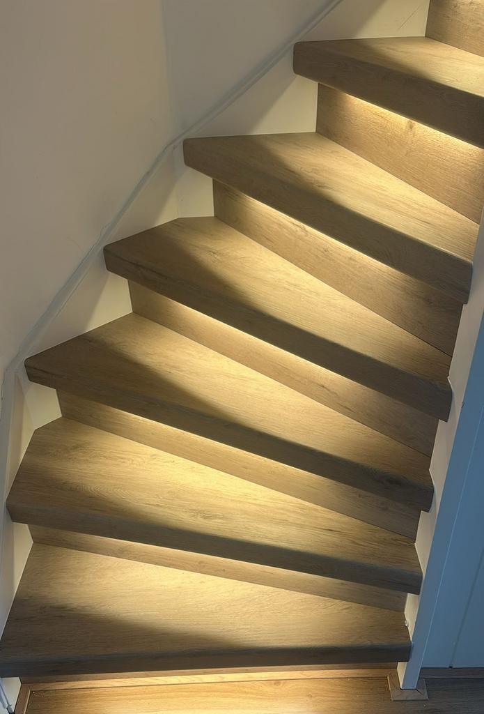 Traprenovatie OVERZETTREDEN ACTIE!, Huis en Inrichting, Stoffering | Vloerbedekking, Nieuw, Laminaat, 75 m² of meer, Ophalen