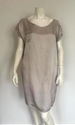 Taupe humanoid jurk tuniek S M, Ophalen of Verzenden, Zo goed als nieuw, Knielengte, Maat 36 (S)