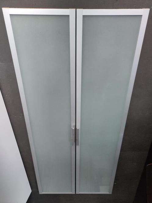 IKEA matglas kastdeuren (50x230), zijwanden,schoenenplanken, Huis en Inrichting, Kasten | Kledingkasten, Gebruikt, 200 cm of meer