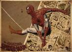 MARVEL Spiderman Habby Birthday Banner, NIEUW! VERJAARDAG!, Verzenden, Nieuw, Versiering, Verjaardag