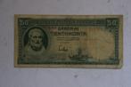 Griekenland - 50 Drachme 1939, Postzegels en Munten, Bankbiljetten | Europa | Niet-Eurobiljetten, Ophalen of Verzenden, Overige landen