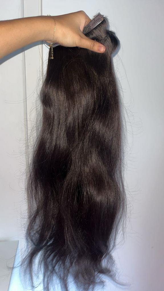 Human hair extensions clip ins, Sieraden, Tassen en Uiterlijk, Uiterlijk | Haarverzorging, Nieuw, Pruik of Haarverlenging, Ophalen