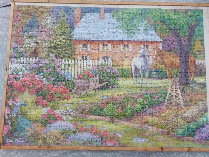 Kleurrijke Legpuzzel - 1000 Stukjes, Hobby en Vrije tijd, Denksport en Puzzels, Zo goed als nieuw, Legpuzzel, 500 t/m 1500 stukjes